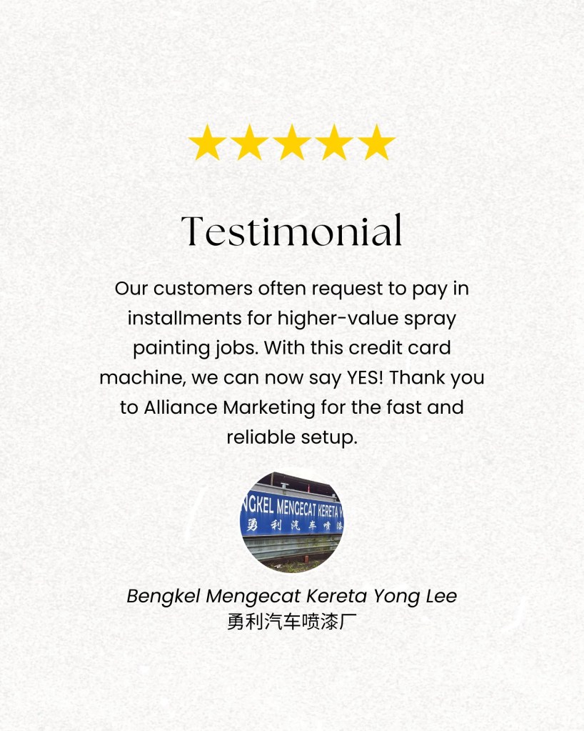 Bengkel Mengecat Kereta Yong Lee – Now Accepting Credit Cards in Johor&nbsp;Bahru
