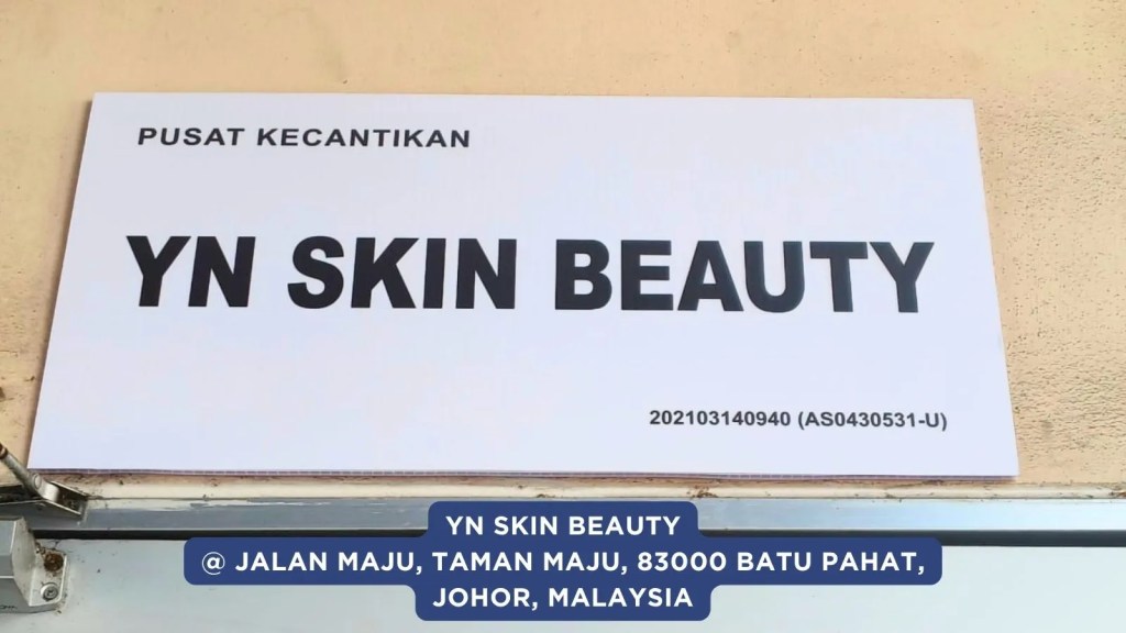 YN Skin Beauty Batu Pahat Accepts Credit Card Machine and Cashless Payment Solutions through Credit Card Machine Malaysia by Alliance Marketing Business Service A03